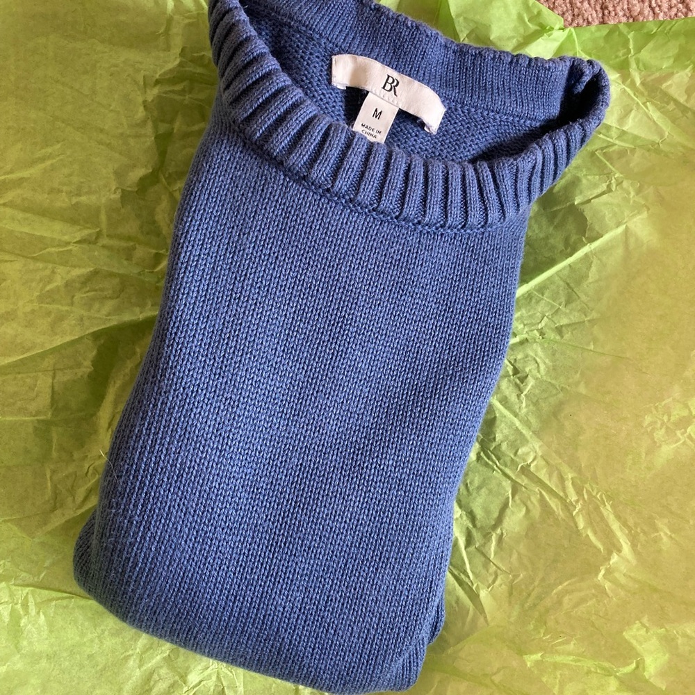Banana Republic Cotton-Silk Blend Classic Crewneck Sweater - Picture 4 of 4